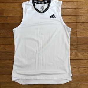 adidas ノースリーブシャツ メンズ Sサイズ ホワイト