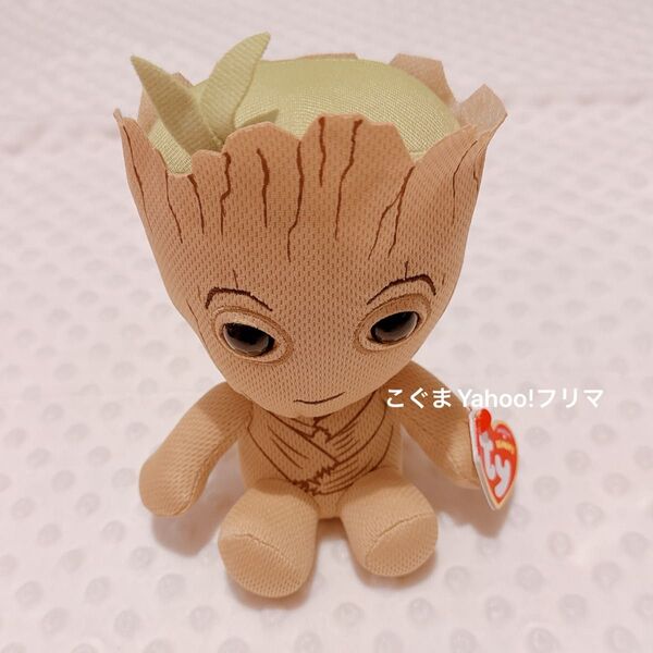 新品未使用 MARVEL マーベル ty ビーニーズ グルート ぬいぐるみ マスコット GROOT クーポンで200円オフ