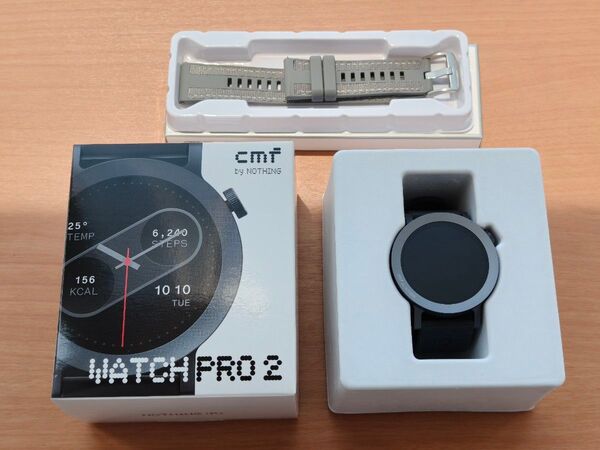 【格安】CMF WATCH PRO 2 by NOTHING ダークグレー 交換バンド付き