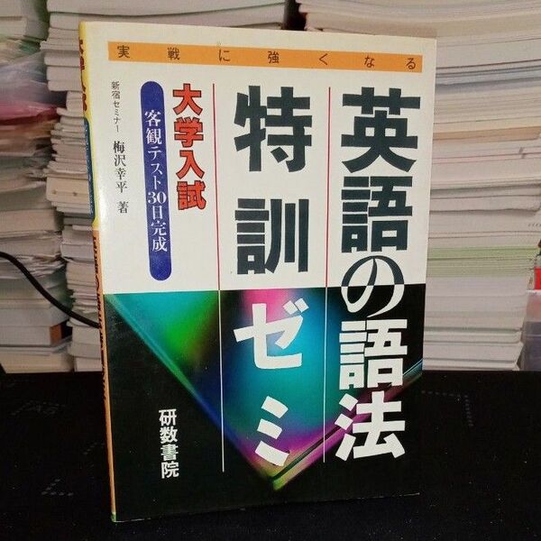 研数書院 英語の語法特訓ゼミ 客観テスト30日完成 英語 絶版参考書 希少 レトロ
