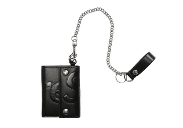 Supreme Leather Chain Wallet Black 未使用品