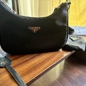 PRADA プラダ ナイロンバッグ ポーチ ショルダーストラップ 3点セット ブラック ノベルティ