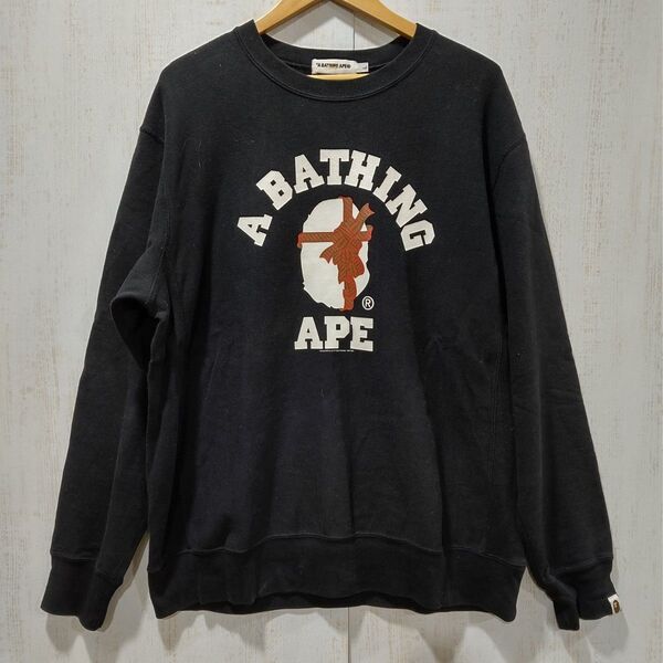 A BATHING APE アベイシングエイプ classics 前後両面プリント スウェット サイズL