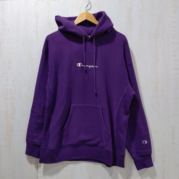 Champion チャンピオン パーカー スウェット サイズM パープル 紫
