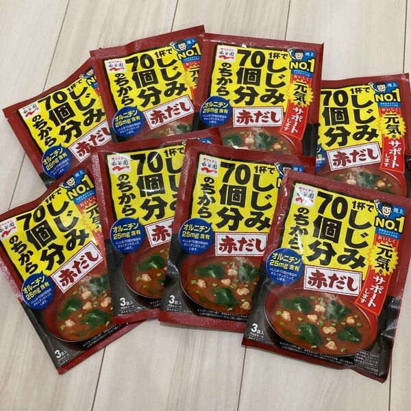 即席みそ汁 しじみ70個分のちから(赤だし) 12食 3食入×8