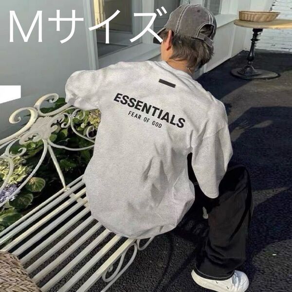 エッセンシャルズ グレー FOG ESSENTIALS Tシャツ Mサイズ