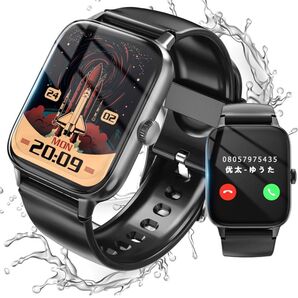 スマートウォッチ腕時計 Smart Watch Bluetooth5.2通話機能 1.8インチ大画面 多言語 フルスクリーンタッチ