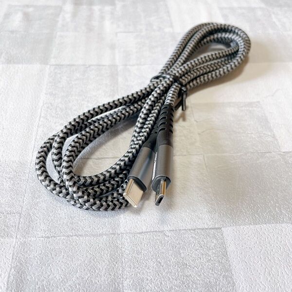 Type C Micro USB ケーブル 1.5M グレー USB ケーブル USB-C