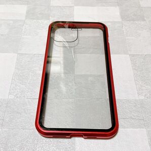 【iPhone 12 Pro Max 】フルカバー ケース レッド スマホケース フレームカラー