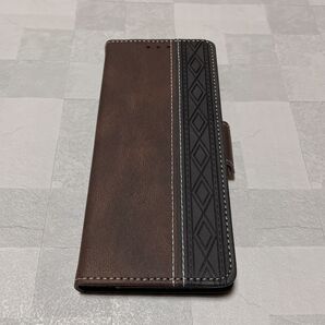 【Xperia 5 IV】手帳型 ケース シンプル ブラウン 手帳型ケース