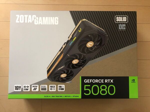 新品未開封 ZOTAC RTX 5080 SOLID OC 16GB GDDR7 ZT-B50800J-10P