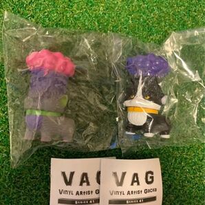 VAG 41 VINYL ARTST GACHA どしゃぶり猫 ガチャ 2個 ソフビ