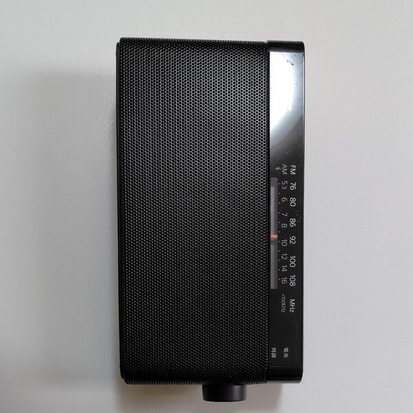 SONY ハンディポータブルAM/ FMラジオICF-306 ブラック ワイドFM対応