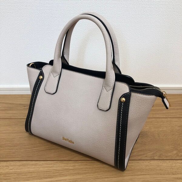 DaTuRa ハンドバッグ レディースバッグ 上品 ベージュ おしゃれ かばん