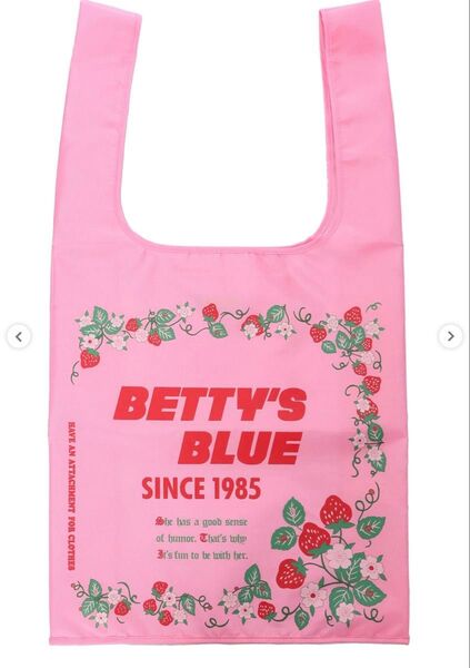 BETTY'S BLUE*べティーズブルー エコバッグ ピンク ショッパー