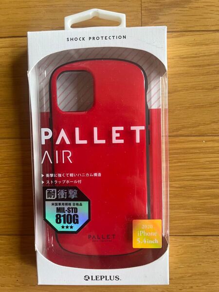 iphone12mini ケース 耐衝撃性 ハイブリッドカバー レッド