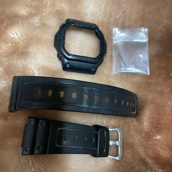 純正 G-SHOCK 5600系 ベルベゼ セット 難あり 黒 カシオ 工具付き