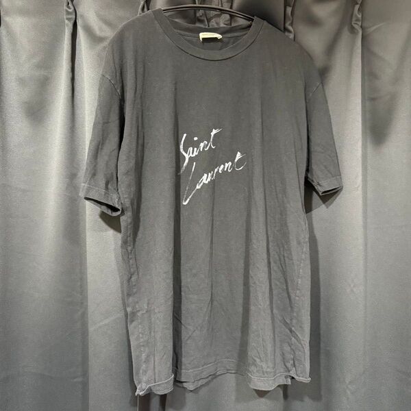 Yves Saint Laurent サンローラン イヴサンローラン Tシャツ 半袖 ブラック 黒 オーバーサイズ ハイブランド