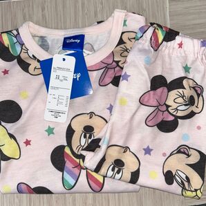 新品ミニーちゃん半袖上下パジャマ100cmディズニー
