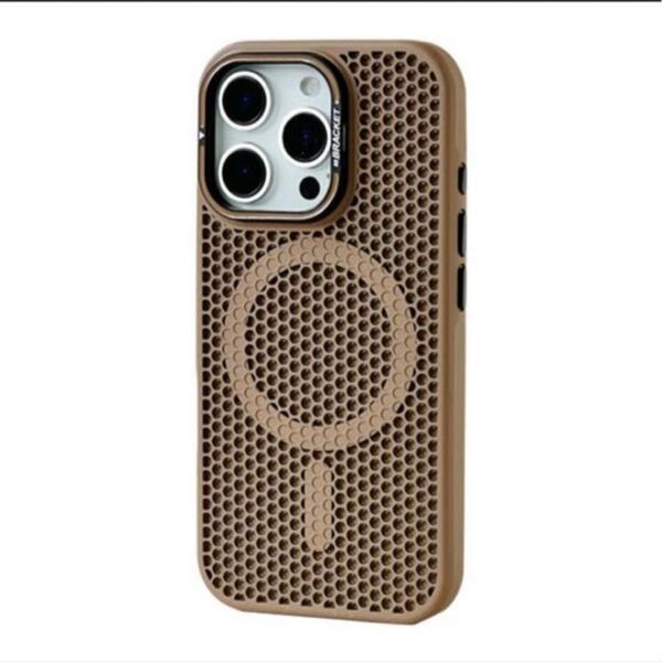 iPhone12/12pro用 スマホケース iBracket (カーキ)ブラウン