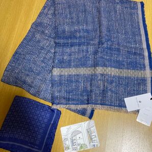 高級 The Yarn Story マフラー ハンカチ ファインコットン 春夏秋 ストール インド 大判 爽やか