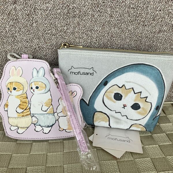 モフサンド サメにゃんポーチとうさにゃんパスポーチ しまむらmofusand