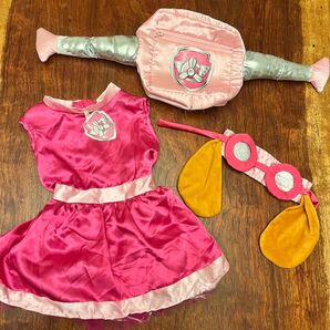 キャラクターコスチューム ピンク サテン パウパトロールスカイ 女の子 コスプレ