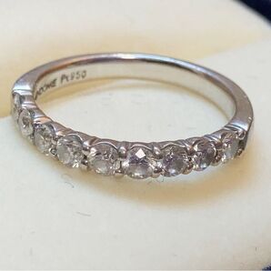 ヴァンドーム青山 ハーフエタニティ リング プラチナ0.5ct 8号