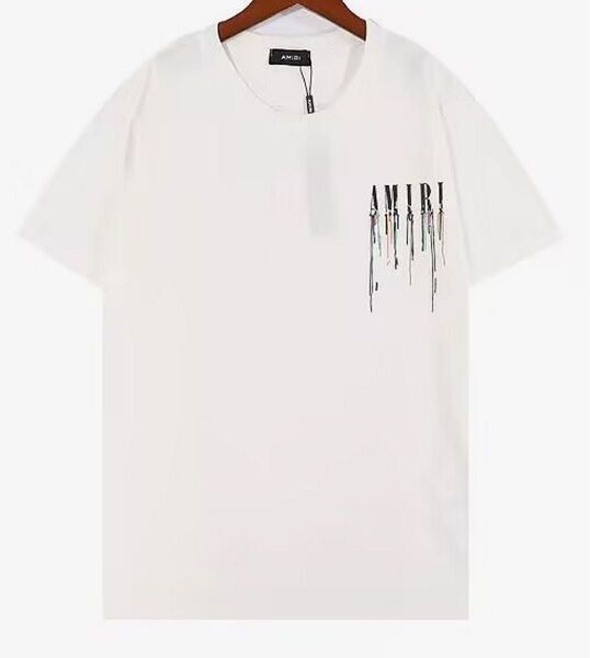 AMIRI アミリ ドリップ コラージュ ホウイト Tシャツ 男女兼用