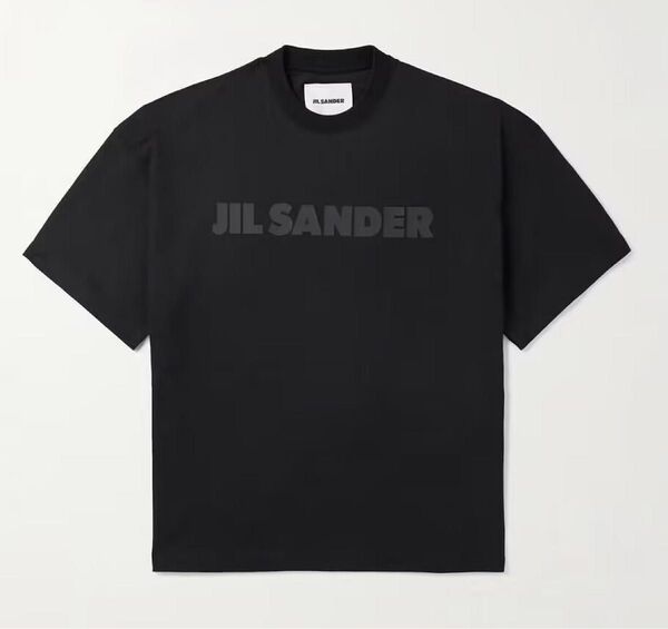 新品 JIL SANDER ジルサンダーロゴブラック 男女兼用 Tシャツ ブラック 半袖