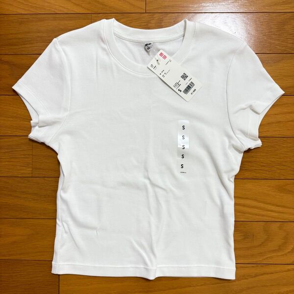 UNIQLO ユニクロ ミニT Tシャツ 半袖Tシャツ 半袖 S 白