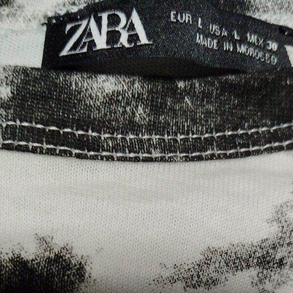 ZARA トップス タイダイ柄 モノトーン EUR L USA L MEX 30