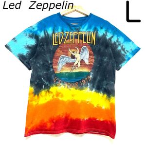 輸入古着 Led-Zeppelin レッドツェッペリン USツアー Tシャツ タイダイ