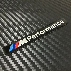 BMW M performance アルミ エンブレム　BLACK