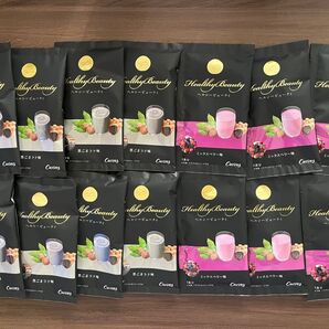 カーブス ヘルシービューティー 黒ごまラテ×8食 ミックスベリー 6食