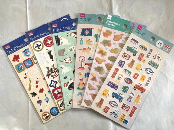 シール 全6枚セット ダイソー カケあり