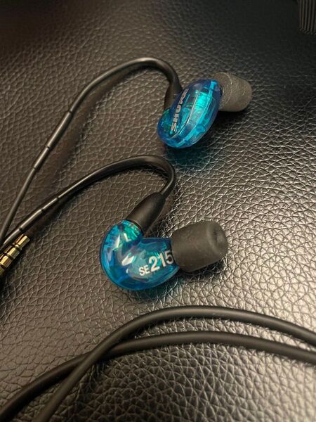 SHURE SE215 イヤホン クリアブルー