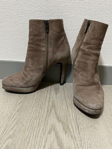 DIANA ダイアナ ブラウン× スエード ショートブーツ