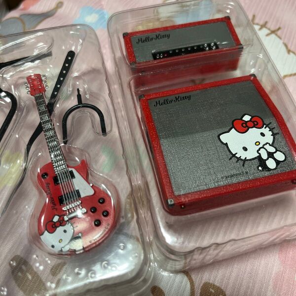 サンリオ ロックモノ ハローキティ キティ ミニチュア フィギュア セット ギター アンプ 新品