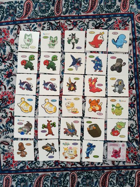 ポケモンパン ポケモンウエハース シール 合計30枚★ニャオハ・マスカーニャ・ホゲータ・ドットのカヌチャン など