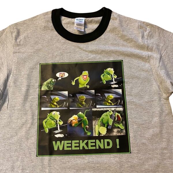カーミット WEEKEND リンガー Tシャツ GILDAN Tシャツ