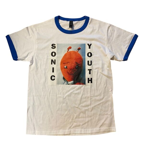 Sonic Youth Dirty リンガー トリム パイピング Tシャツ 半袖
