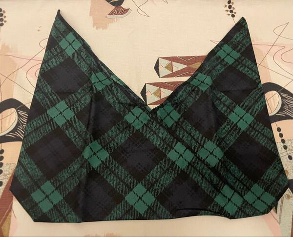 新品未使用 伊勢丹 ISETAN 旧チェック ブラックウオッチ あずま袋 エコバッグ 非売品 ノベルティ
