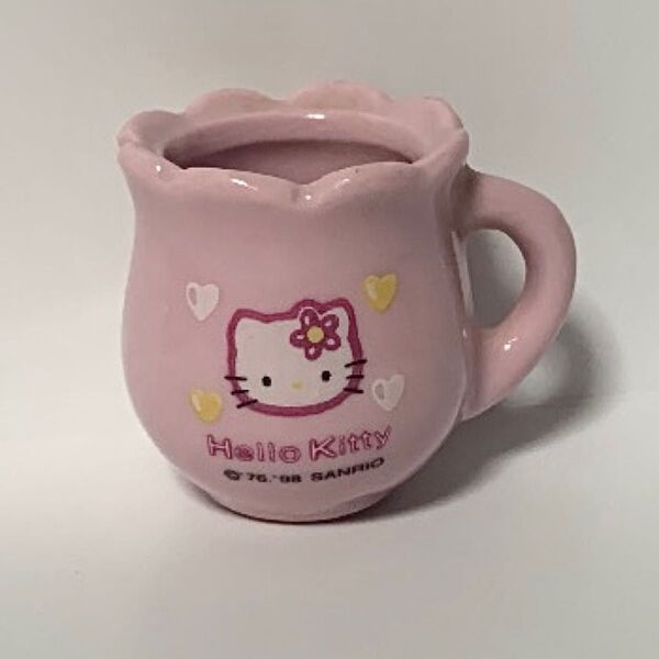 ハローキティ キティちゃん Kitty サンリオ Sanrio レア レトロ ミニ マグカップ 平成 ピンク かわいい