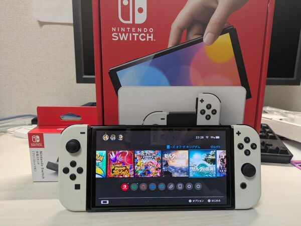 Nintendo Switch 有機ELモデル本体 フルセット、 周辺機器有り ホワイト 任天堂 スイッチ