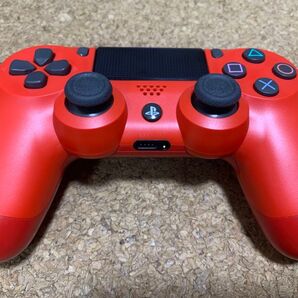【美品】送料無料 純正品 ワイヤレスコントローラー DUALSHOCK 4 マグマ・レッド 赤 CUH-ZCT2J