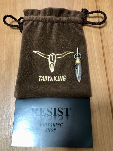 TADY&KING (タディアンドキング) K18 ホイールフェザー Mサイズ ネックレス ペンダント トップ シルバー ゴールド