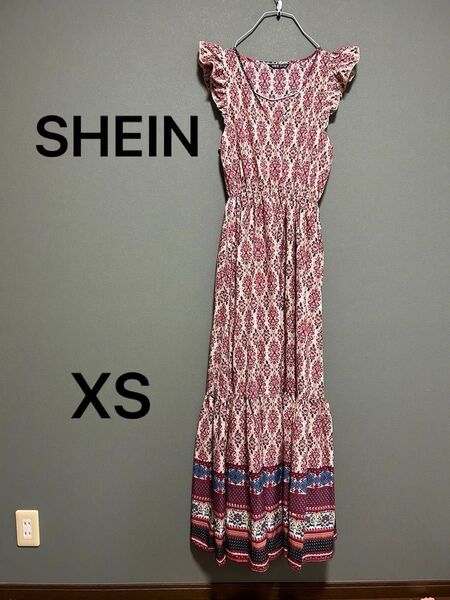 SHEINシーイン レディース ロングワンピース ノースリーブ XS