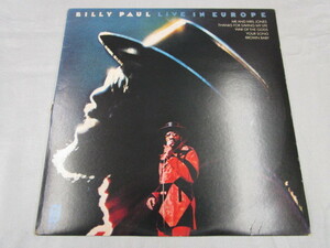 【SOUL LP】BILLY PAUL / LIVE IN EUROPE