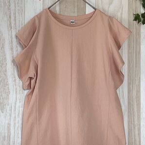 UNIQLO/ フリル袖トップス/ ストレッチ